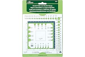 Clover Swatch Ruler & Needle Gauge: Essential Knitting Accessories