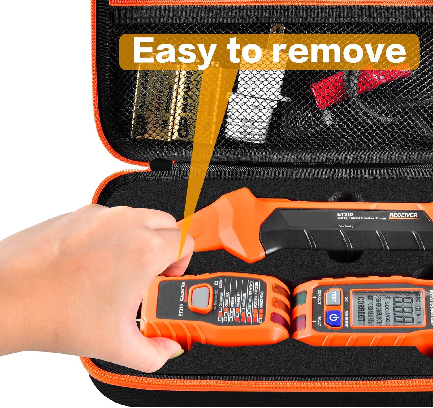 Case Compatible with Router, Case Compatible with Klein Tools ET310 AC Circuit Breaker Finder & 80041 Outlet Repair Tool Kit