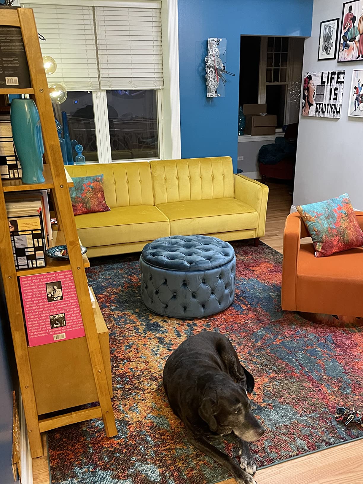 57/mo Finance DHP Ivana Tufted Transitional Futon and Upholstered