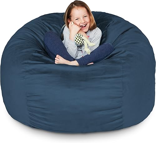 Miniatura 12 de Lumaland - Lujoso puf gigante de 1,8 m con funda de microgamuza, ultra suave, relleno de espuma, lavable, XL, para niños, adolescentes, adultos,