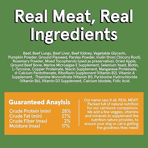 Miniatura 58 de Real Meat - Alimento para perros secado al aire con cordero y pescado real, bolsa de 5 libras de alimento real para perros de carne real sin granos