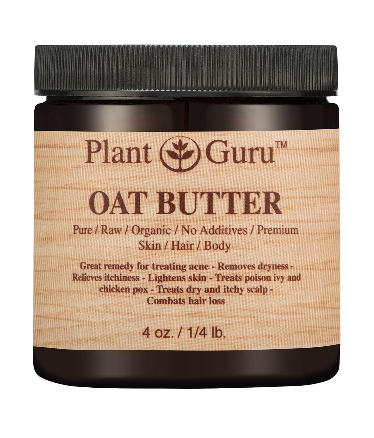 Oat Body Butter 3 lb. 100% Pure Raw Fresh Natural Cold Pressed. Skin Body and Hair Moisturizer, DIY Creams, Balms, Lotions, Soaps.