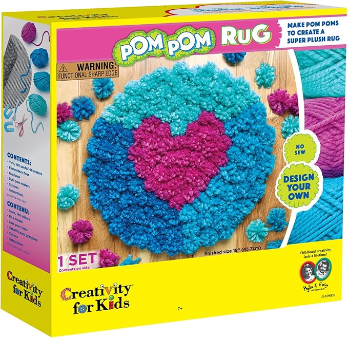 Creativity for Kids Pom Pom Rug Maker Home & Kitchen