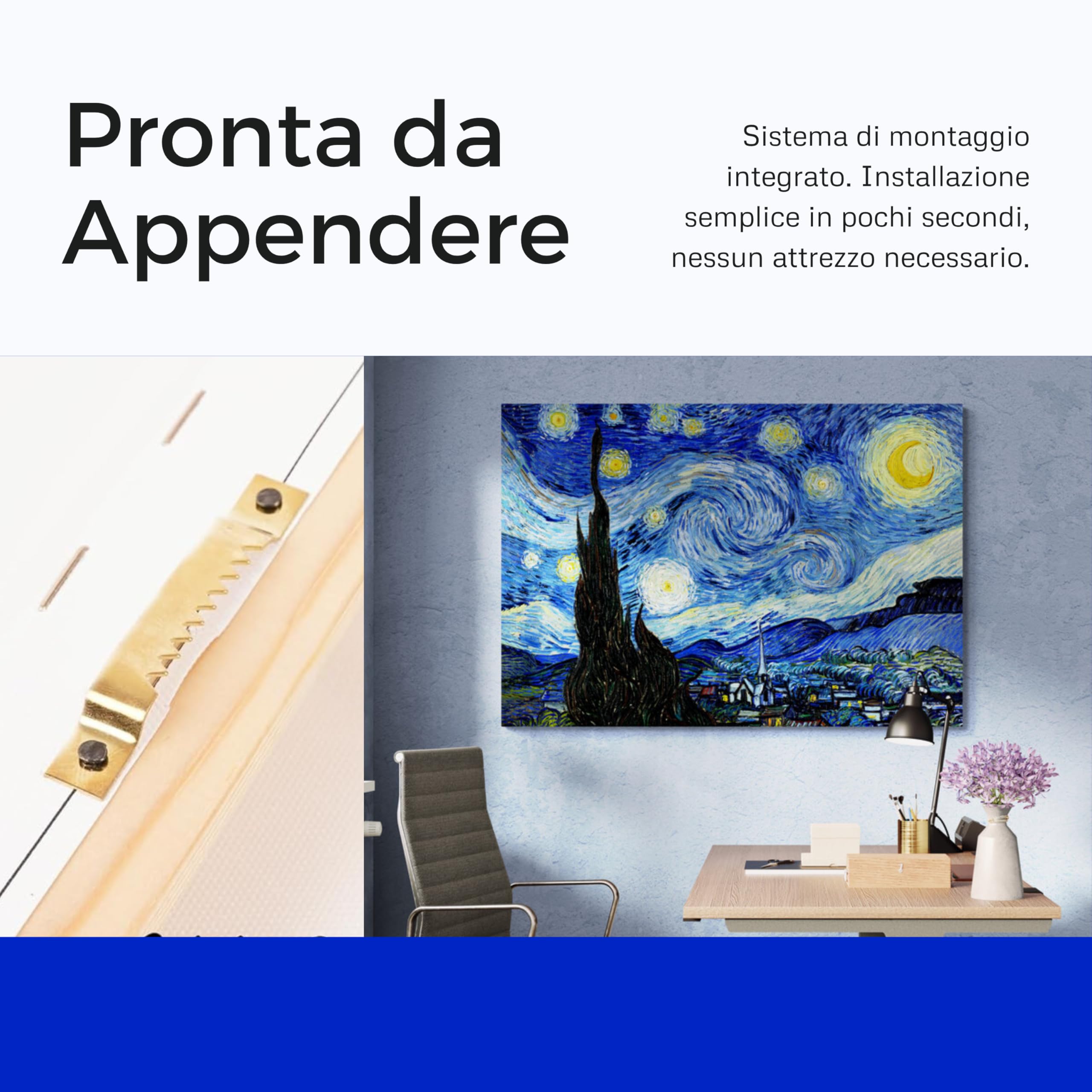 Quadro su Tela Van Gogh - Stampa d'Autore Fine Art Alta Risoluzione - Decorazione Parete Moderna Casa e Ufficio