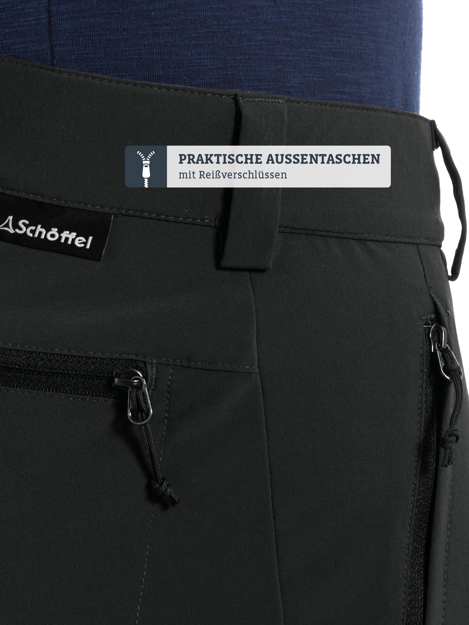 Schöffel Herren Pants Folkstone Zip Off, vielseitige Herren Hose mit Zip-Off Funktion, leichte Wanderhose für den Sommer