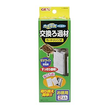 Amazon | ジェックス カメ元気フィルター交換ろ過材2コ入 2コ入