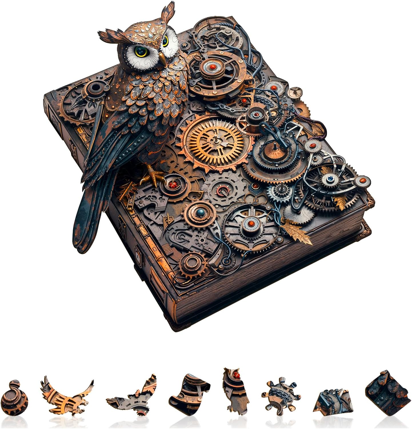 Wooden Puzzle Adult Mechanical Prophecy - 140 Pieces Wooden Puzzle Gift Box, Wall Decoration and Gift for Friends and Families