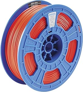 Dremel DigiLab PLA-RED-01 3D Printer Filament, 1.75 mm Diameter, 0.75 kg Spool Weight, Color Red, RFID Enabled, New Formula and 50 Percent More per Spool