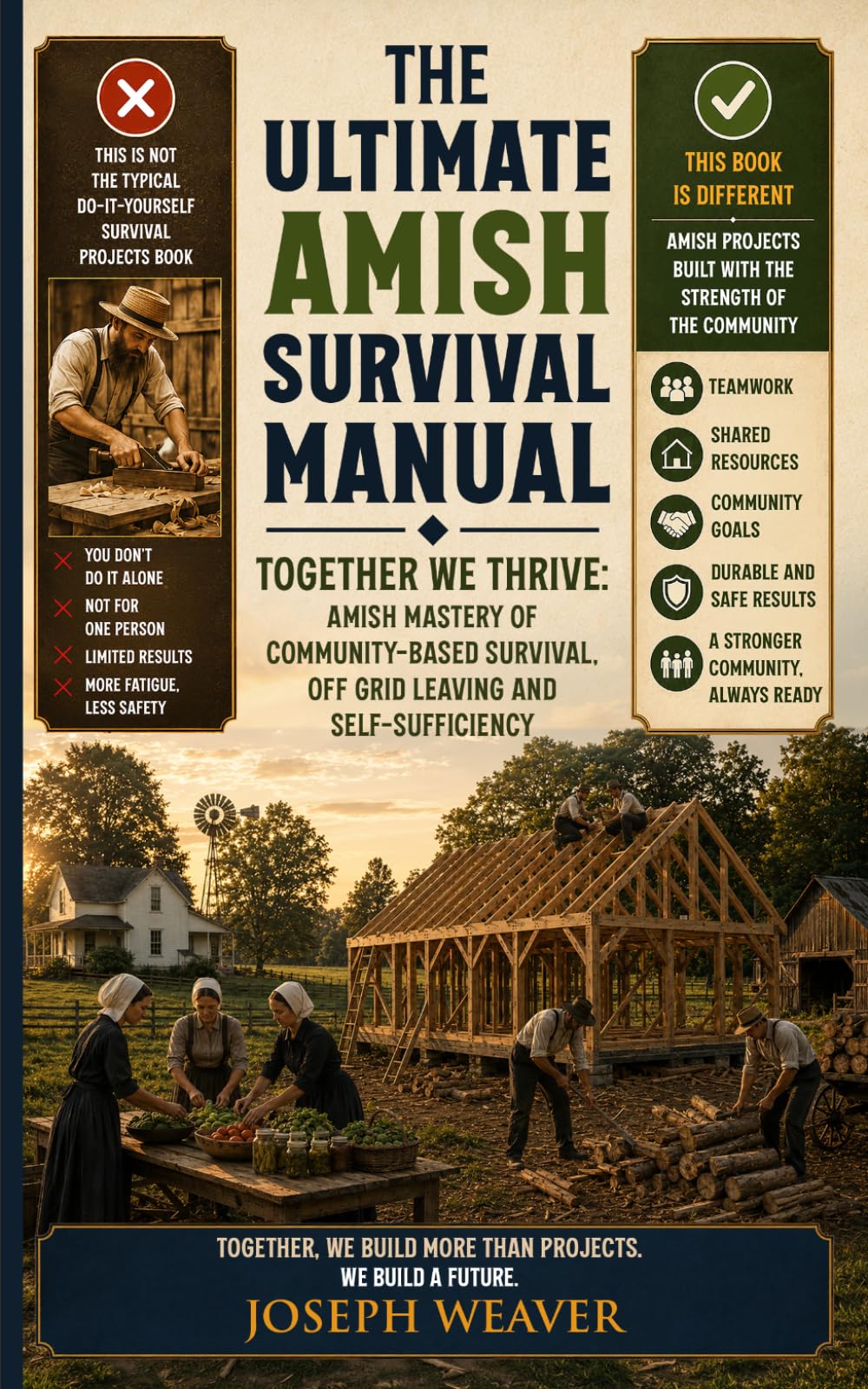 The Ultimate Amish Survival Manual: Together We Thrive - Amish Mastery of Community-Based Survival, Off-Grid Living and Self-Sufficiency