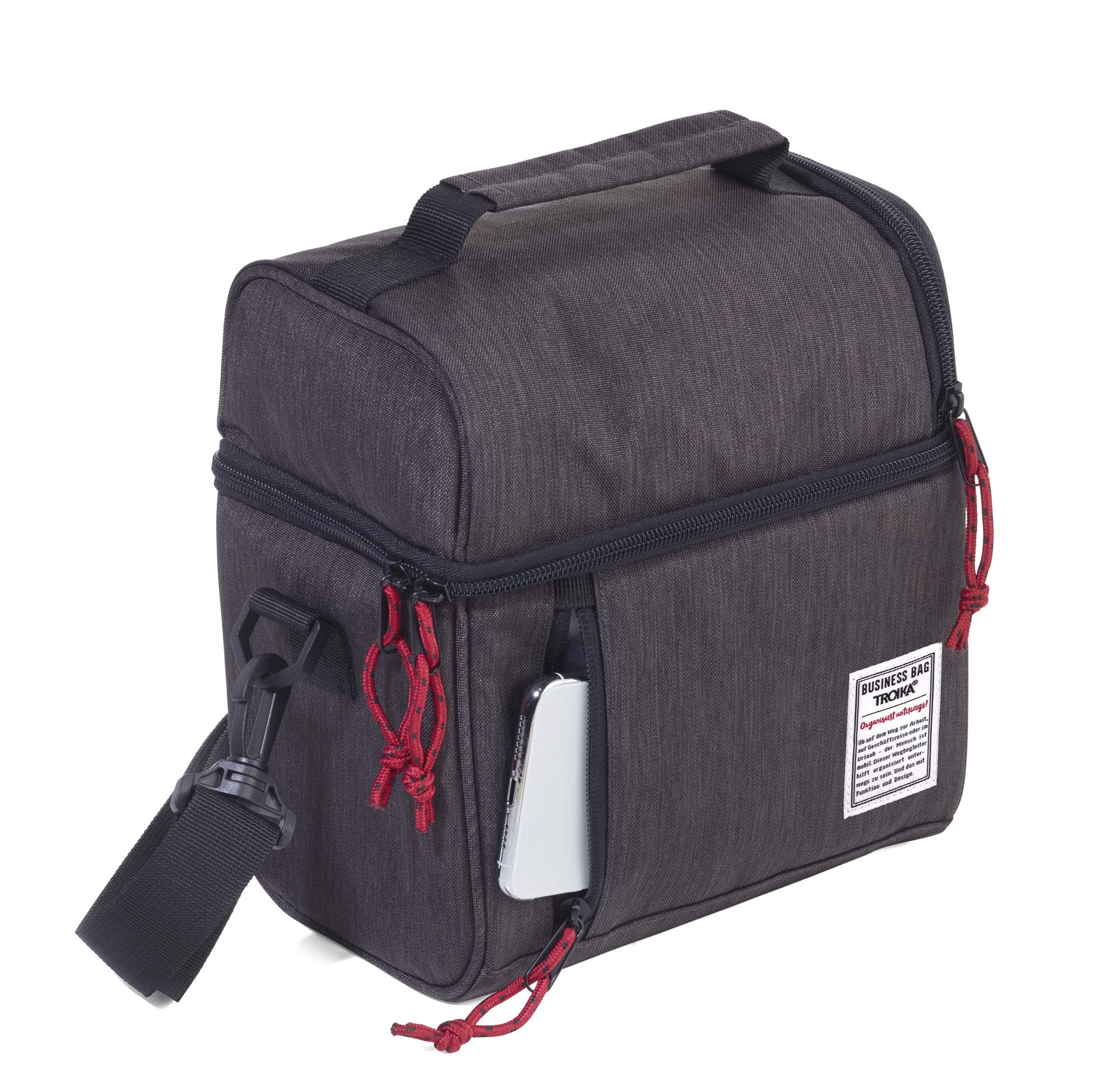 Troika Unisex – Business Lunch Cooler torba izolacyjna dla dorosłych, kolor szary, 240 x 225 x 140 mm