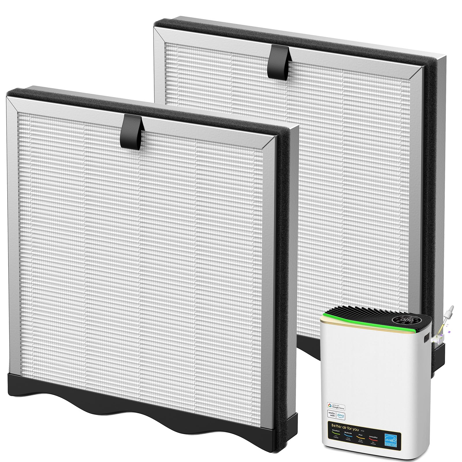 2 Pack JF239 Replacement Filter for JF239 &amp; JF268 Air Puri-fier for Home