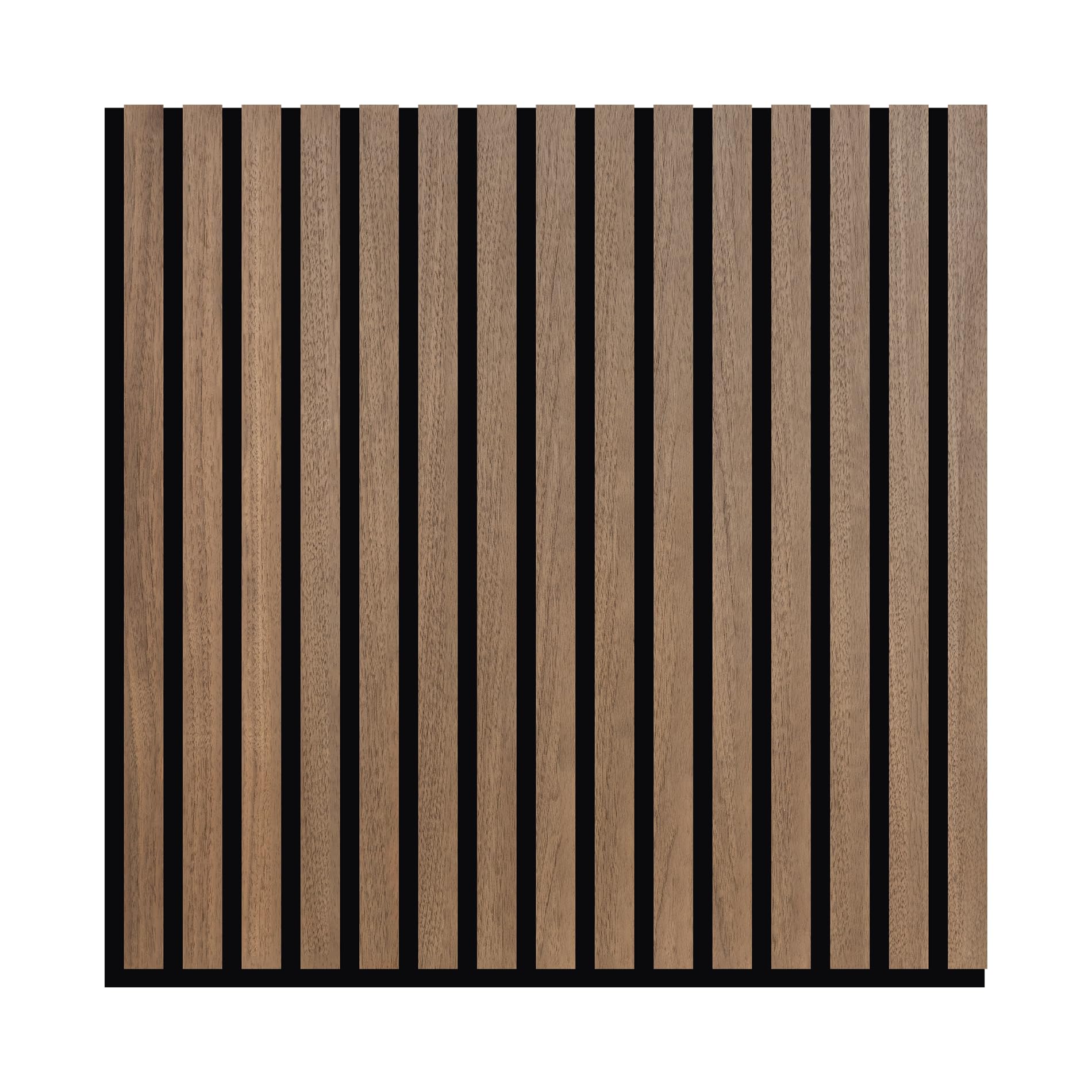 Phoenix Artpanel Paneles Acusticos Decorativos con Laminas de Madera y Fieltro para Pared 60 x 60 x 2.1 cm (8 Piezas, Walnut)