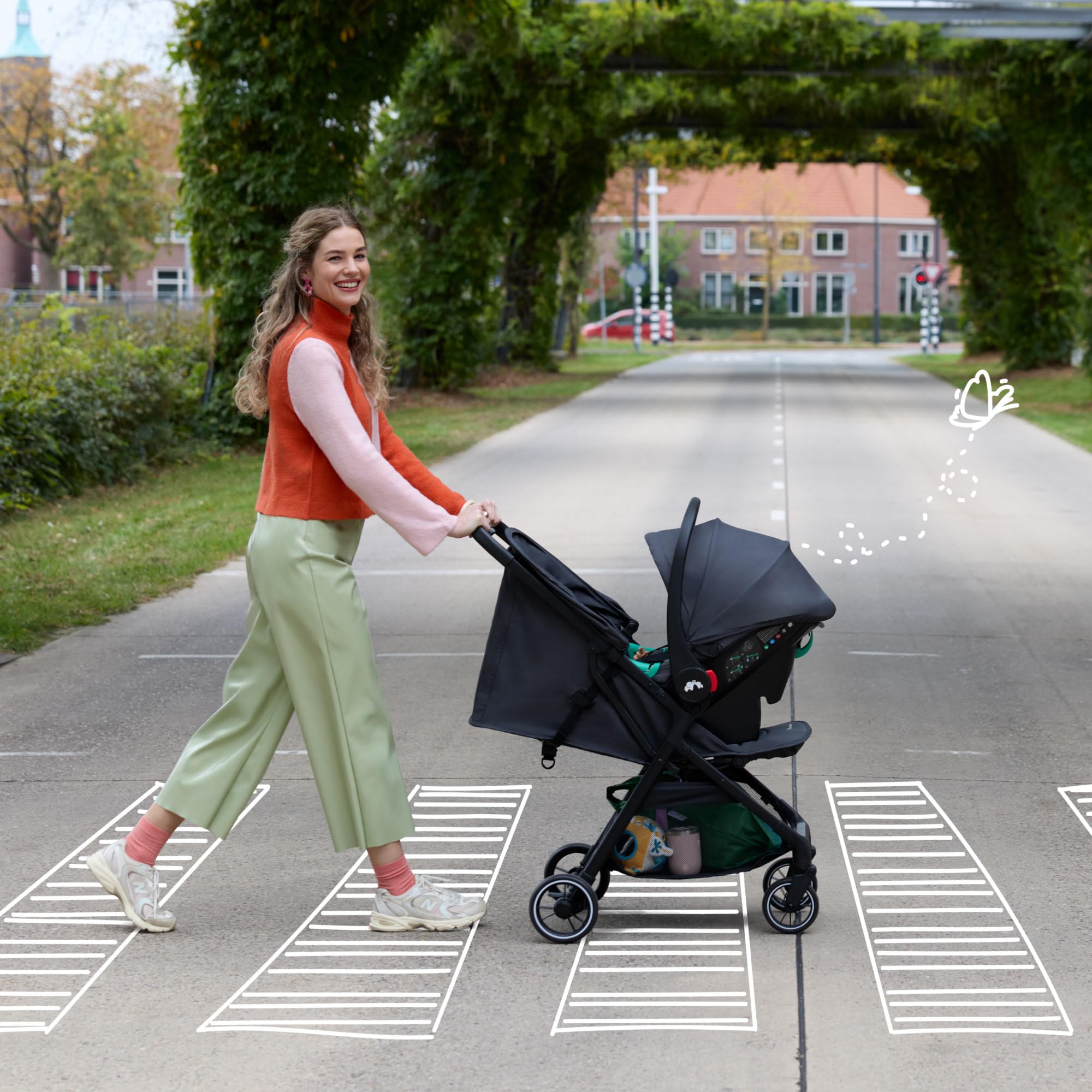 Bebeconfort Azur Duo, 2w1 z System podróżny, 0-3y (15kg), Mineral Graphite | Wózek 2w1 z Samochodowym, Lekki Wózek Kompaktowy, Odchylanie do Pozycji Leżącej, Automatyczne Składanie Jedną Ręką, Kosz