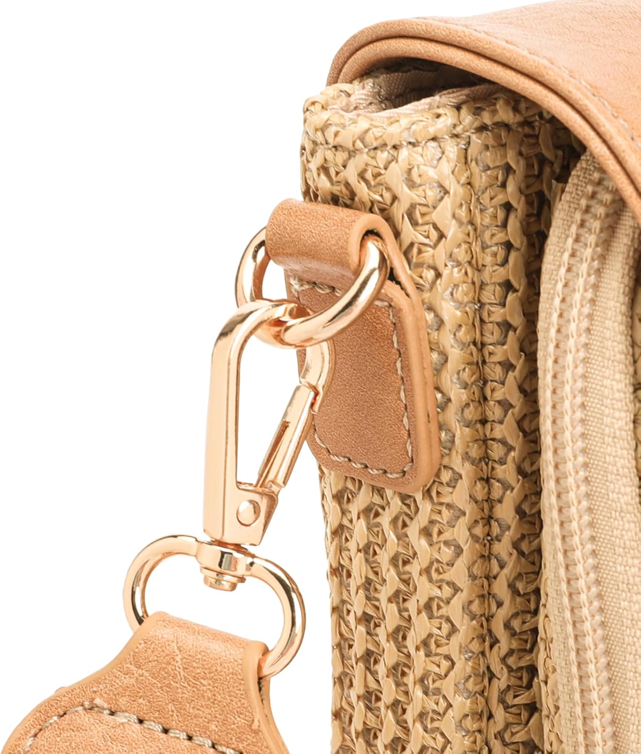 Faux Straw Small Summer Purse RFID Crossbody Bags for Women Raffia Woven Phone Bag for Hawaiian Beach Travel Cruise - Image 7