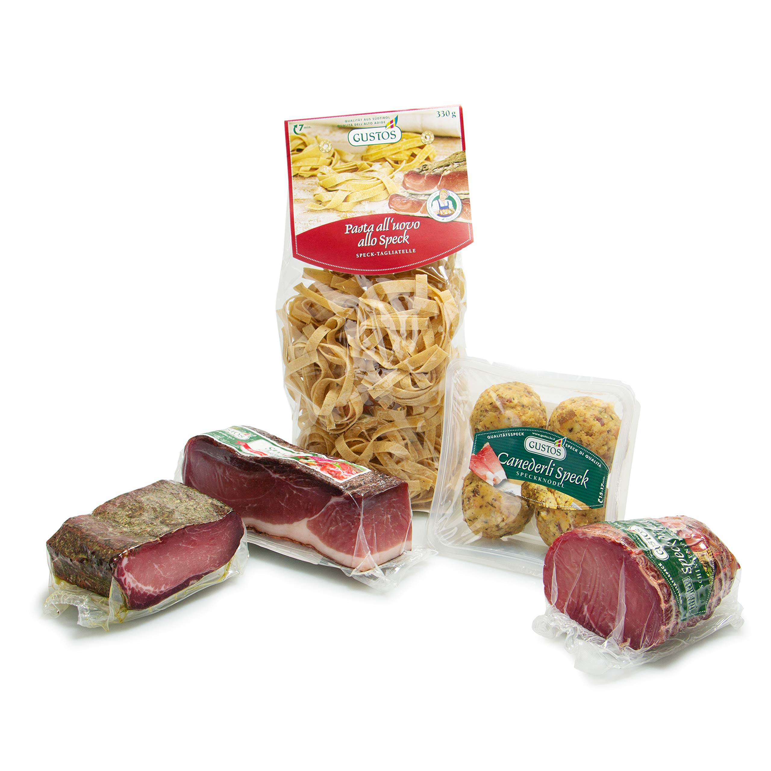 GUSTOS - Set degustazione | Gustoso Assortimento di prodotti a base di Speck. Solo per i veri amanti dello Speck!