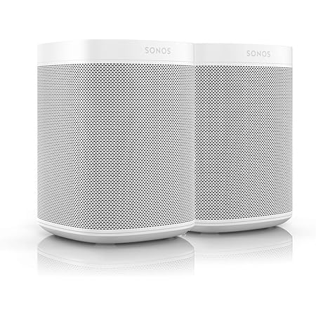 Sonos One | Smart Speaker mit Alexa Sprachsteuerung | Doppelpack | 2x Sonos One (weiß)