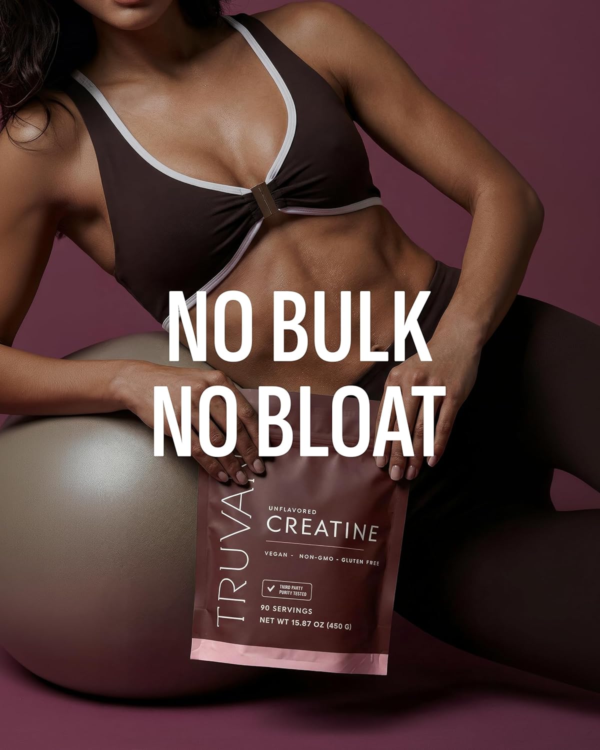 Truvani Creatine Monohydrate Powder | 5g Pure Creatine Per Serving | Third Party Tested | 90 Servings | Supports Strength and Cellular Energy | No Fillers | Women and Men