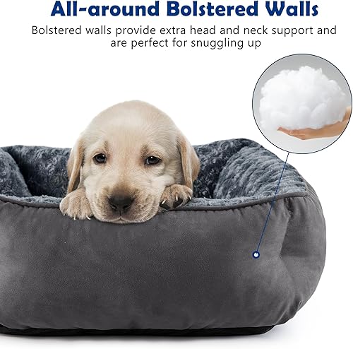 Miniatura 2 de Cama para perros grandes, medianos y pequeños, sofá rectangular lavable para perro, cama ortopédica suave para cachorros, duradera y ortopédica