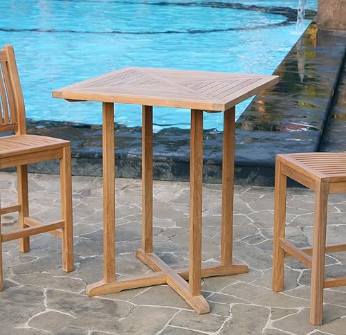 Miniatura 7 de Tortuga Outdoor Jakarta 3 Piece Patio Bar Set, Teak