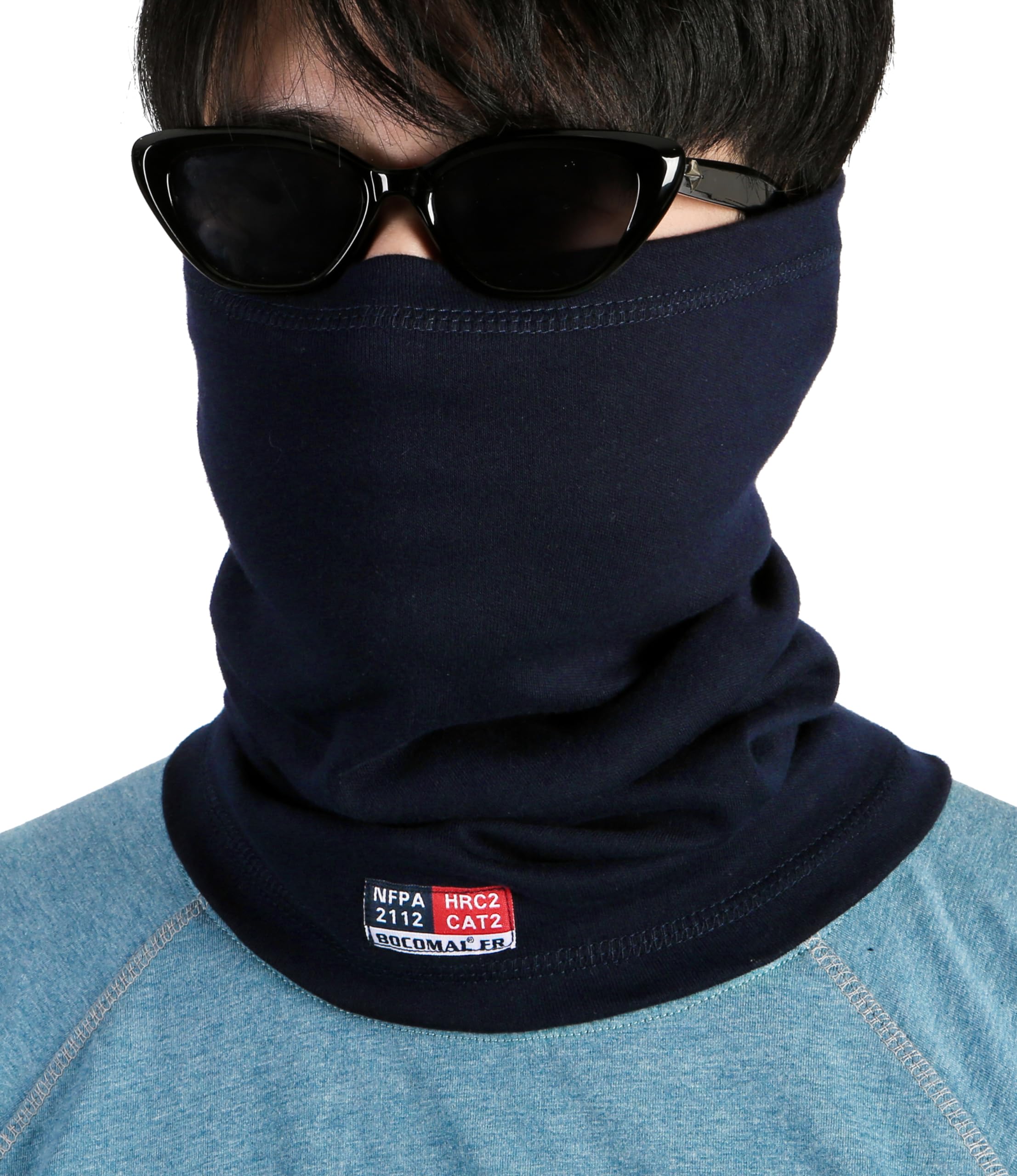 BOCOMAL FR Neck Gaiter Face Mask 7oz Mightweight Welding Hood NFPA2112 CAT2