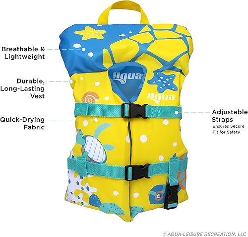 Miniatura 2 de Oceans7 - Chaleco salvavidas infantil aprobado por la Guardia Costera de EE. UU., 8-30 libras, dispositivo de flotación personal tipo II, pecho de