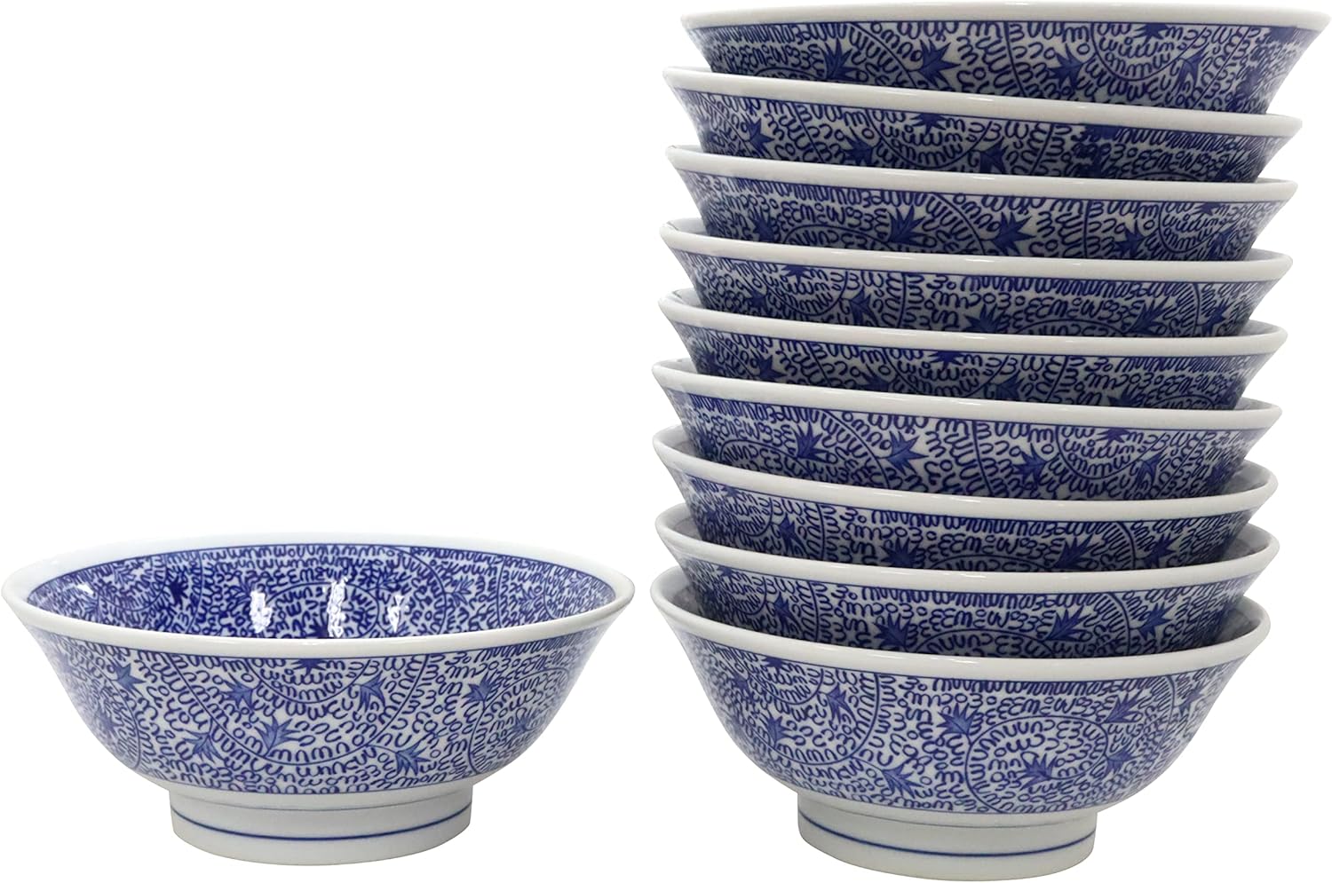 波佐見焼 有田焼 太唐草 どんぶり 反丼 LL 丼 どんぶり 鉢 8個セット 波佐見焼 有田焼 太唐草 どんぶり 反丼 LL 丼 どんぶり 鉢 8個セット