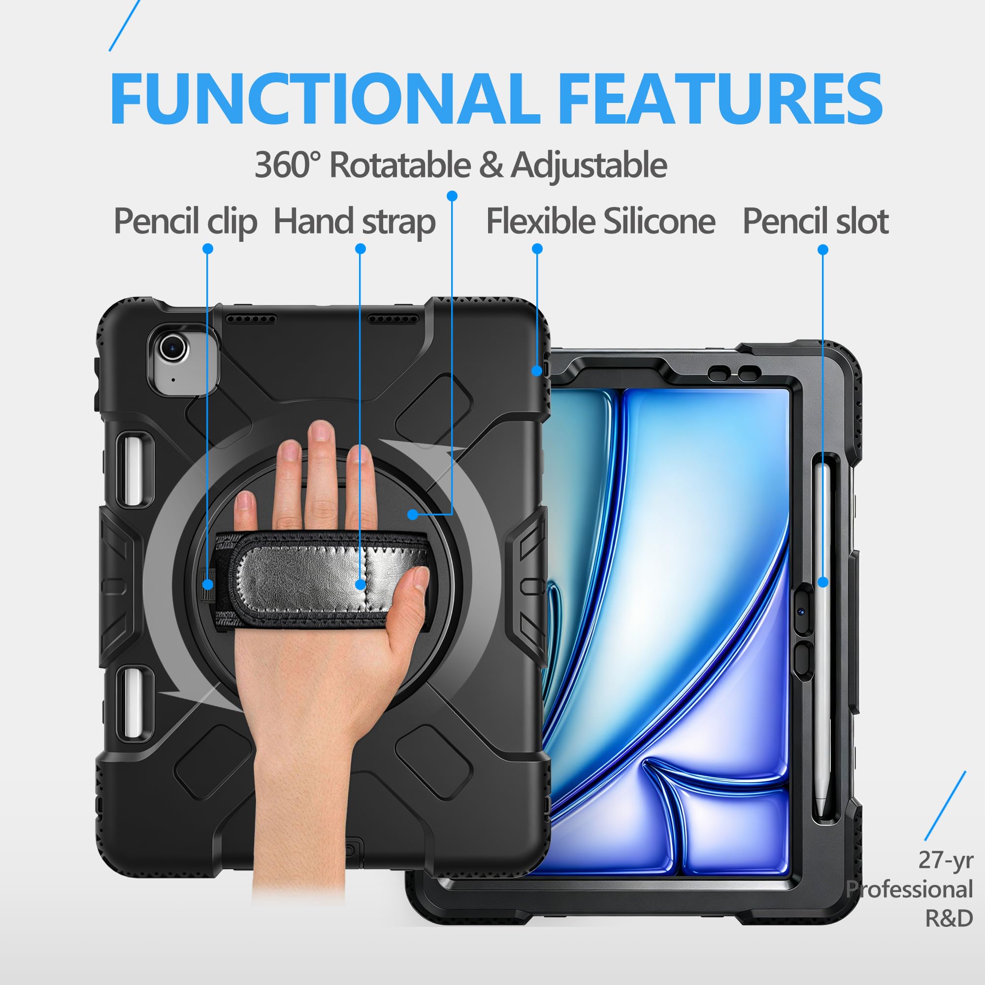 Miesherk STOCK Case for iPad Air 11 Inch M4 / M3 /M2&Air 5th/4th Generation — Amazon image 4