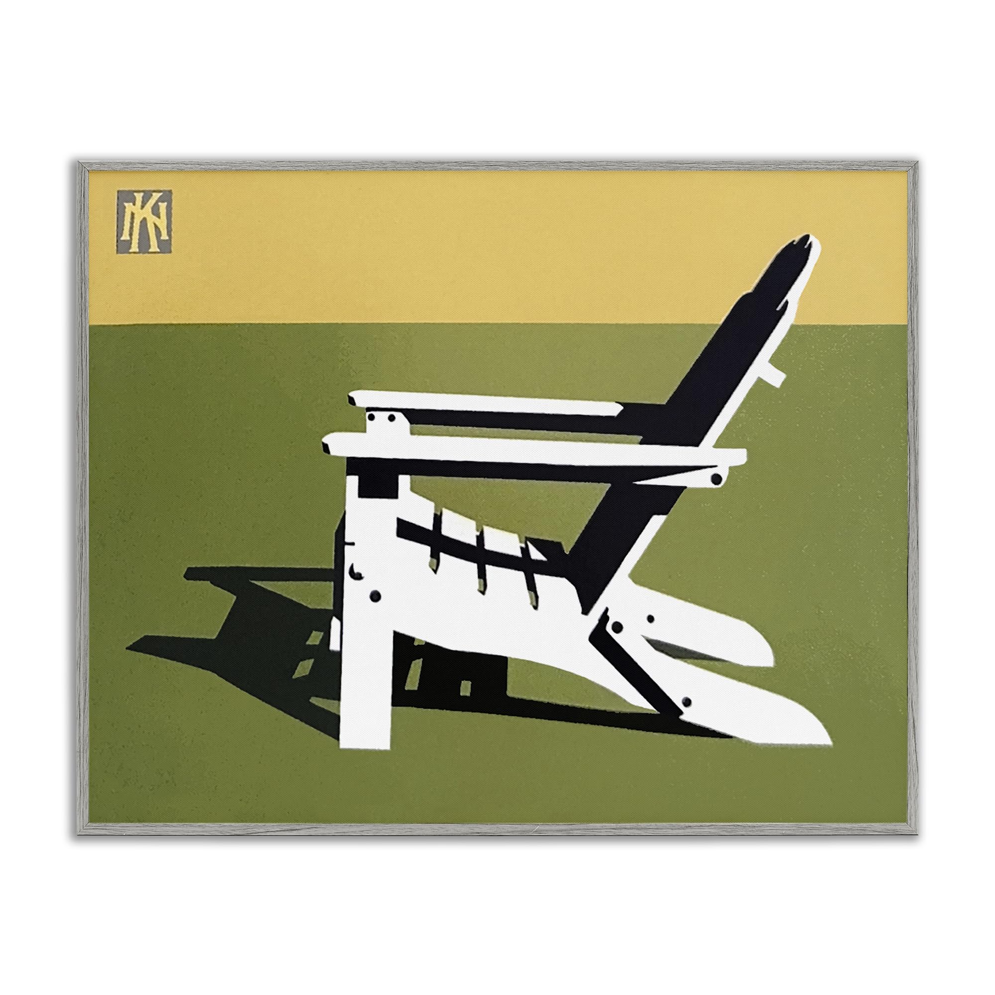 'Minimal Sunlit Lounge Chair'| Framed Giclee Art