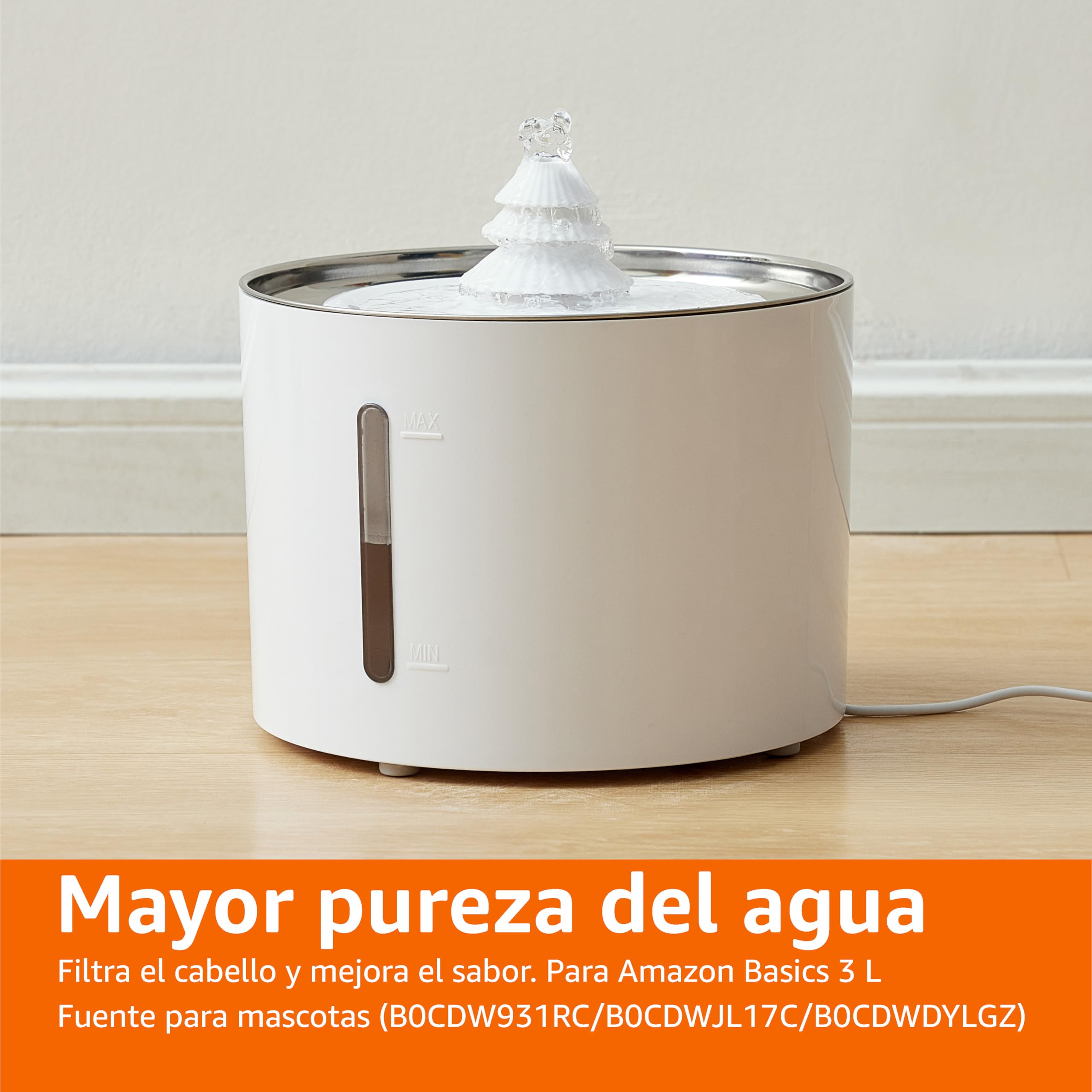 Amazon Basics Filtros para bebederos para gatos, paquete de 6