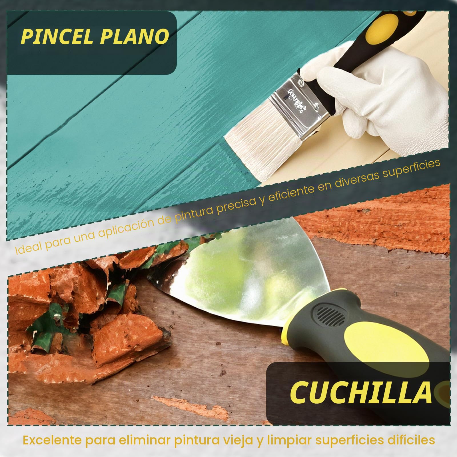 Juego de 14 rodillos de pintura y bandejas, juegos de rodillos de pintura extensibles para decoración de pintura, con pincel de pintura, herramientas de pintura de microfibra para pintar paredes