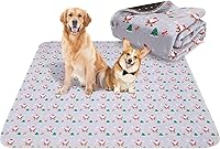 Vista 1 de Aitmexcn Almohadilla lavable de Navidad para perros, 2 almohadillas de Navidad de 31 x 36 pulgadas, súper absorbentes, reutilizables, almohadillas