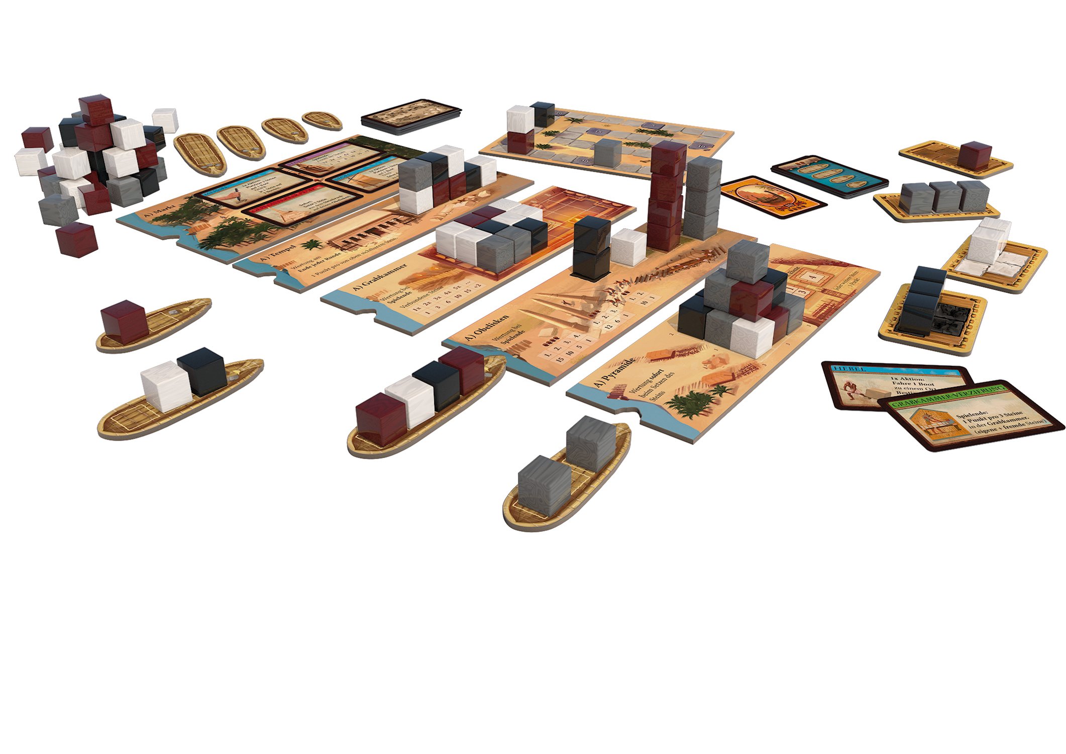 Imhotep - Baumeister Ägyptens: Familienspiel für 2-4 Spieler ab 10 Jahren