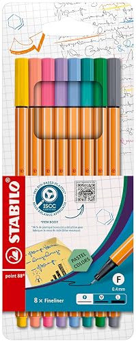 STABILO - point 88 - Fineliner - Pack of 8