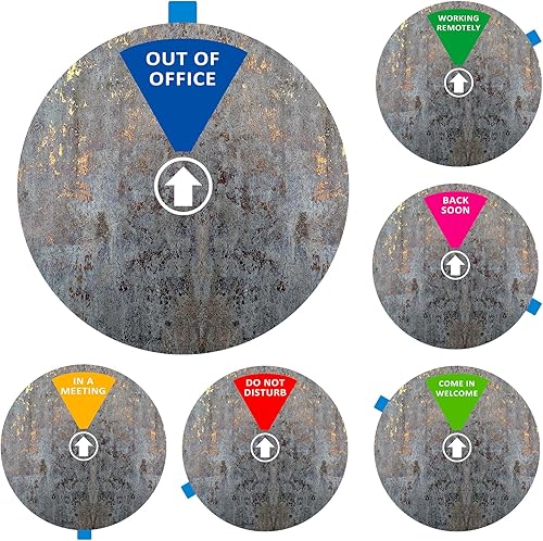 Miniatura 9 de Letrero para puerta de oficina, no molestarviene en bienvenidafuera de la oficinaen una reuniónatrás prontotrabajo de forma remota, letrero de