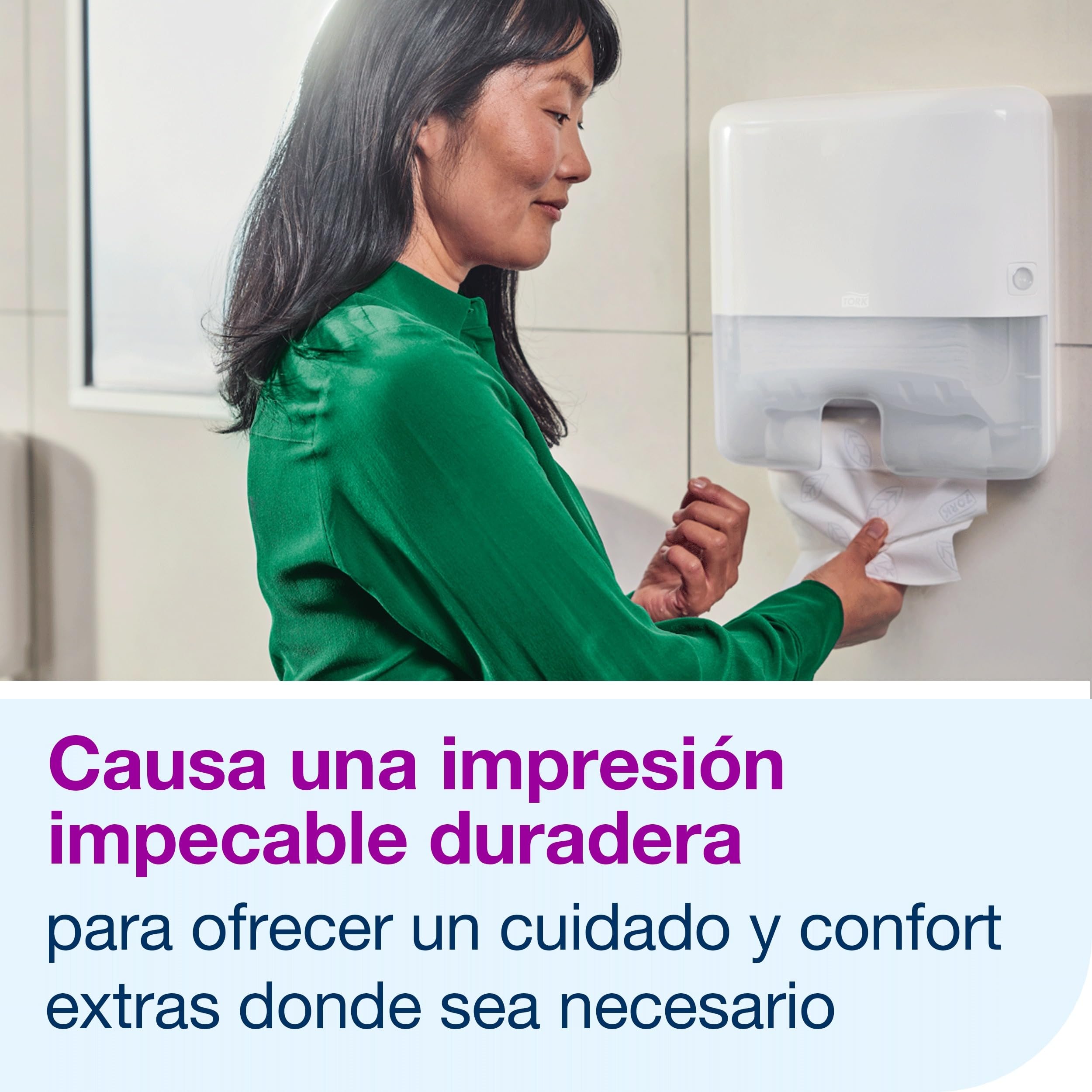Tork Xpress Toallas de Mano Entreplegadas Suaves ComprimidasBlancoo H2, Premium, 2 capas, Plegado en M, Grandes, 12×170 hojas, 100888
