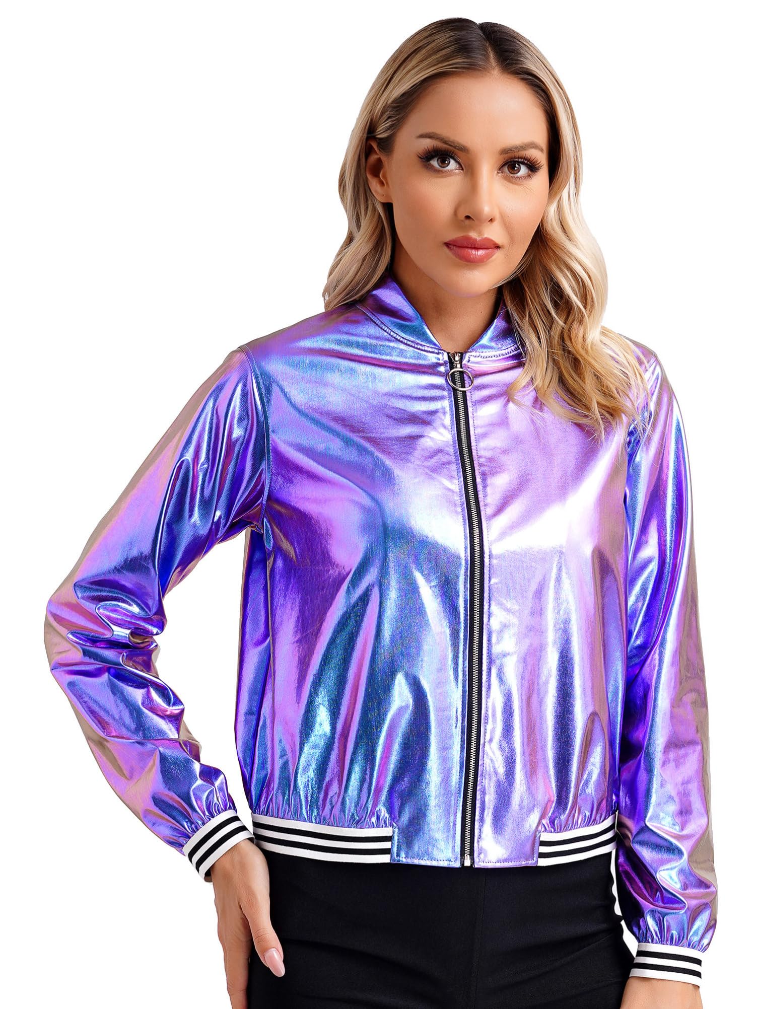 Ted Baker Vallis cropped jack van imitatieleer met structuur • Zwart