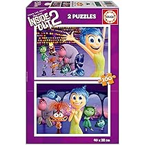 Educa – Set di 2 Puzzles per Bambini con 100 Pezzi | Inside out 2. A Partire da 6 Anni (20100)