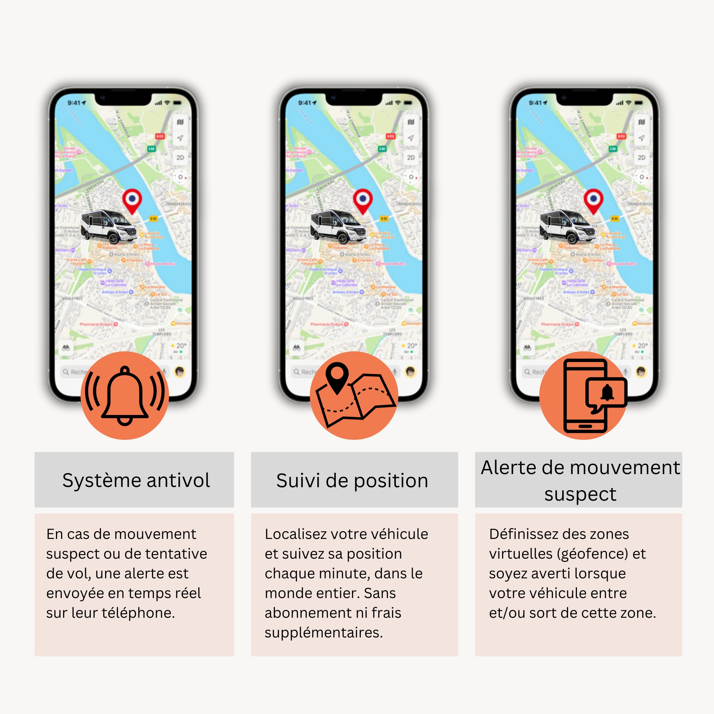 Rastreador GPS Camping Car sin Suscripción - 10 Años Incluidos, Seguimiento en Tiempo Real, Alerta Antirobo, Cobertura Mundial - Rastreador GPS para Van, Coche, Motocicletas
