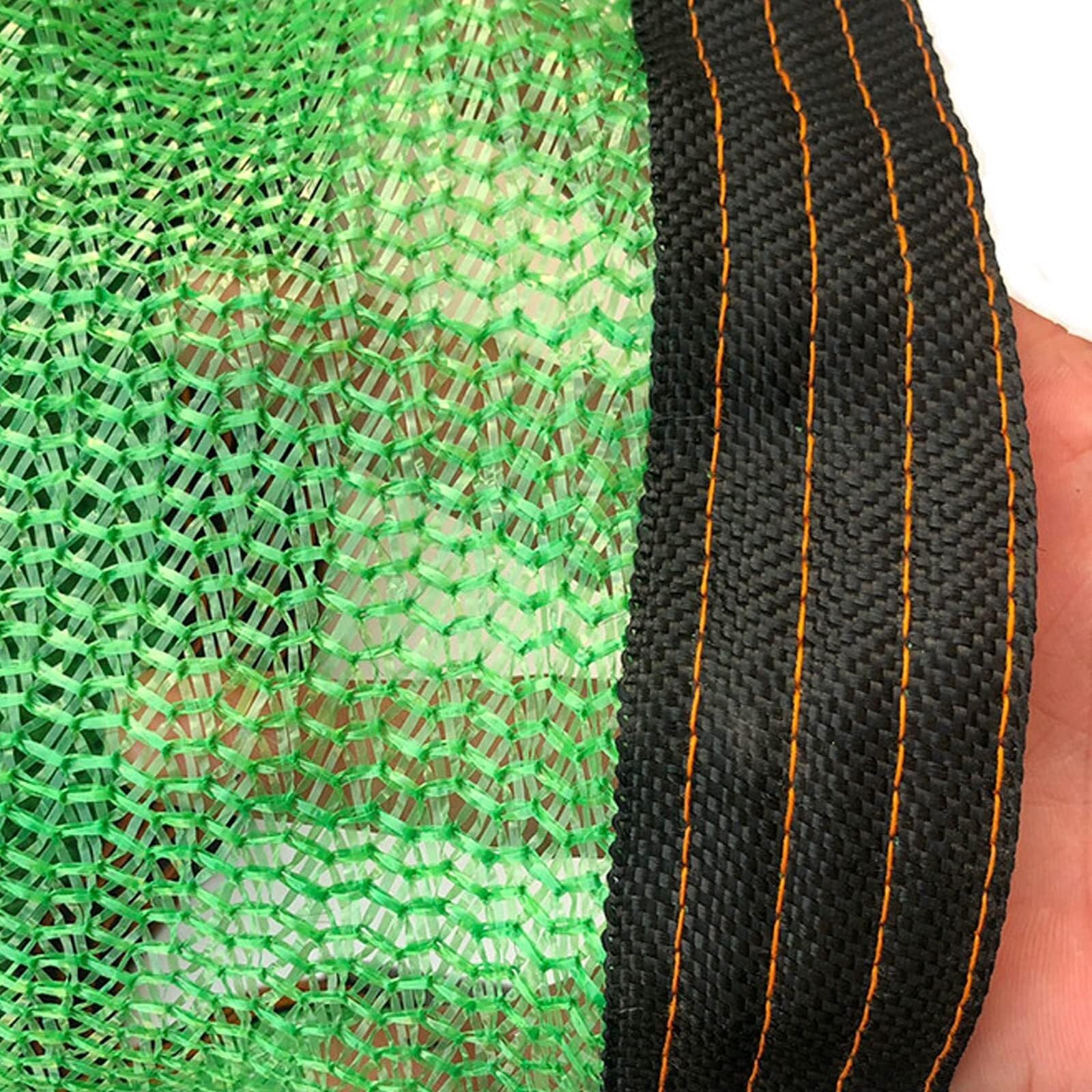 Siatka ogrodowa premium, 50% odporna na promieniowanie UV, z oczkami, konstrukcja 4-pinowa, do ogrodu, szklarni, roślin, stodoły, ochrona dachu, 6 x 9 m