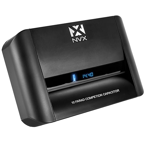 Vista 3 de NVX XCAP10H True Condensador híbrido de refuerzo de 10 farad con pantalla digital y bloque de distribución incorporado