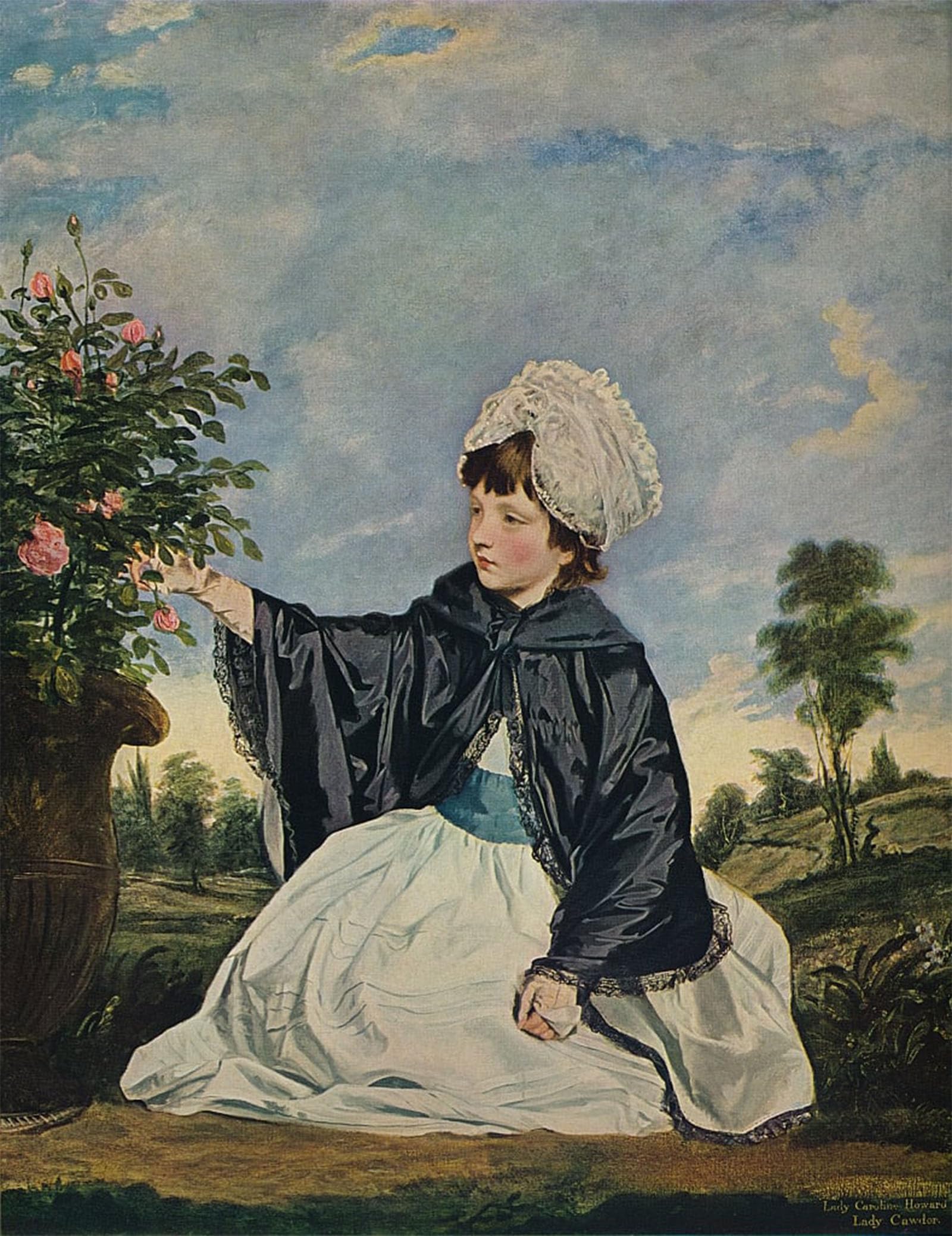 POSTERIIk Vintage Print Pop Art Landscape Artwork Lady Caroline Howard by Joshua Reynolds Art Prints for Office Home Decor 60x90cm