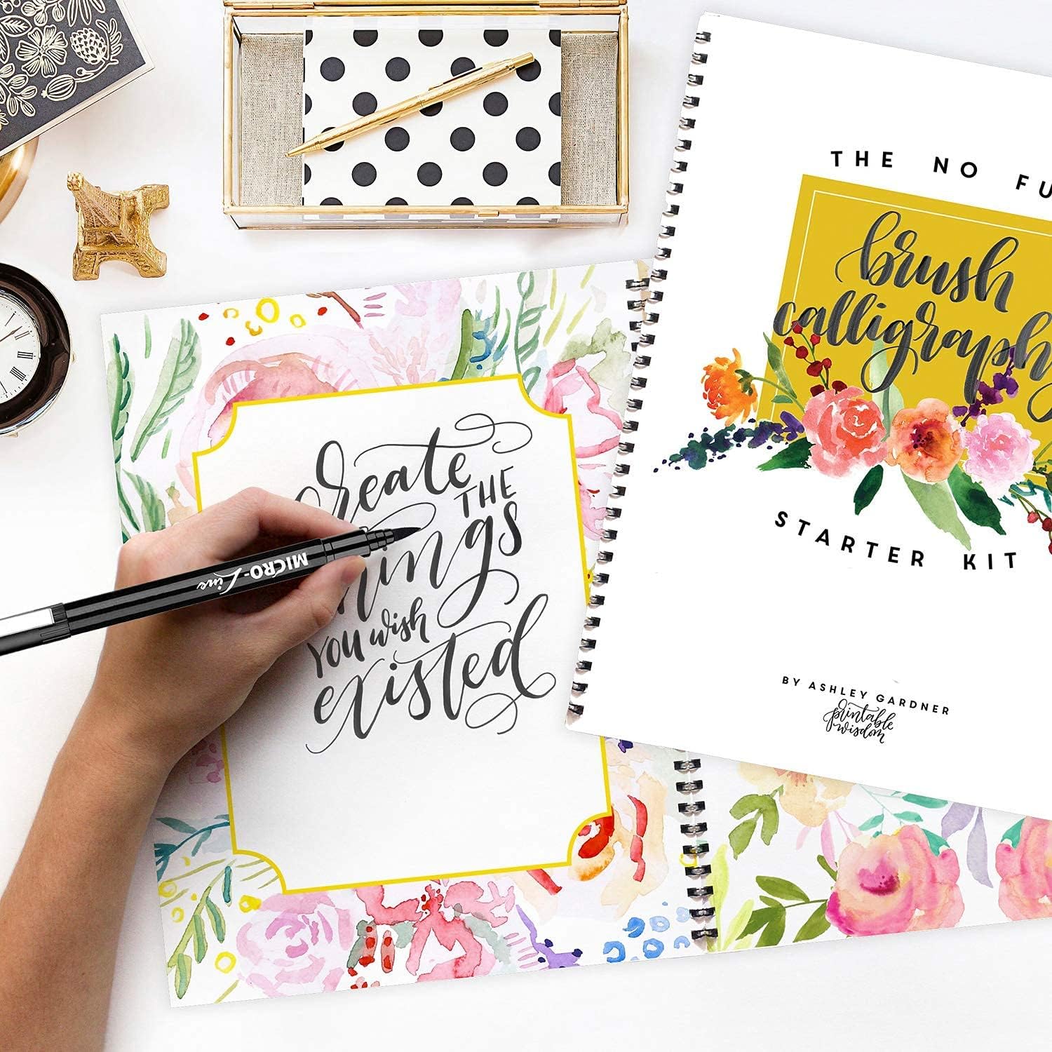 Dyvicl Hand Lettering Pens and Gold Gel Pens