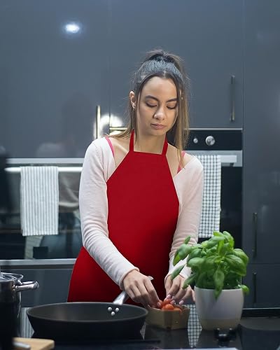 Miniatura 7 de Linteum - Delantales de babero para restaurante y cocina (28.0 x 31.9in)