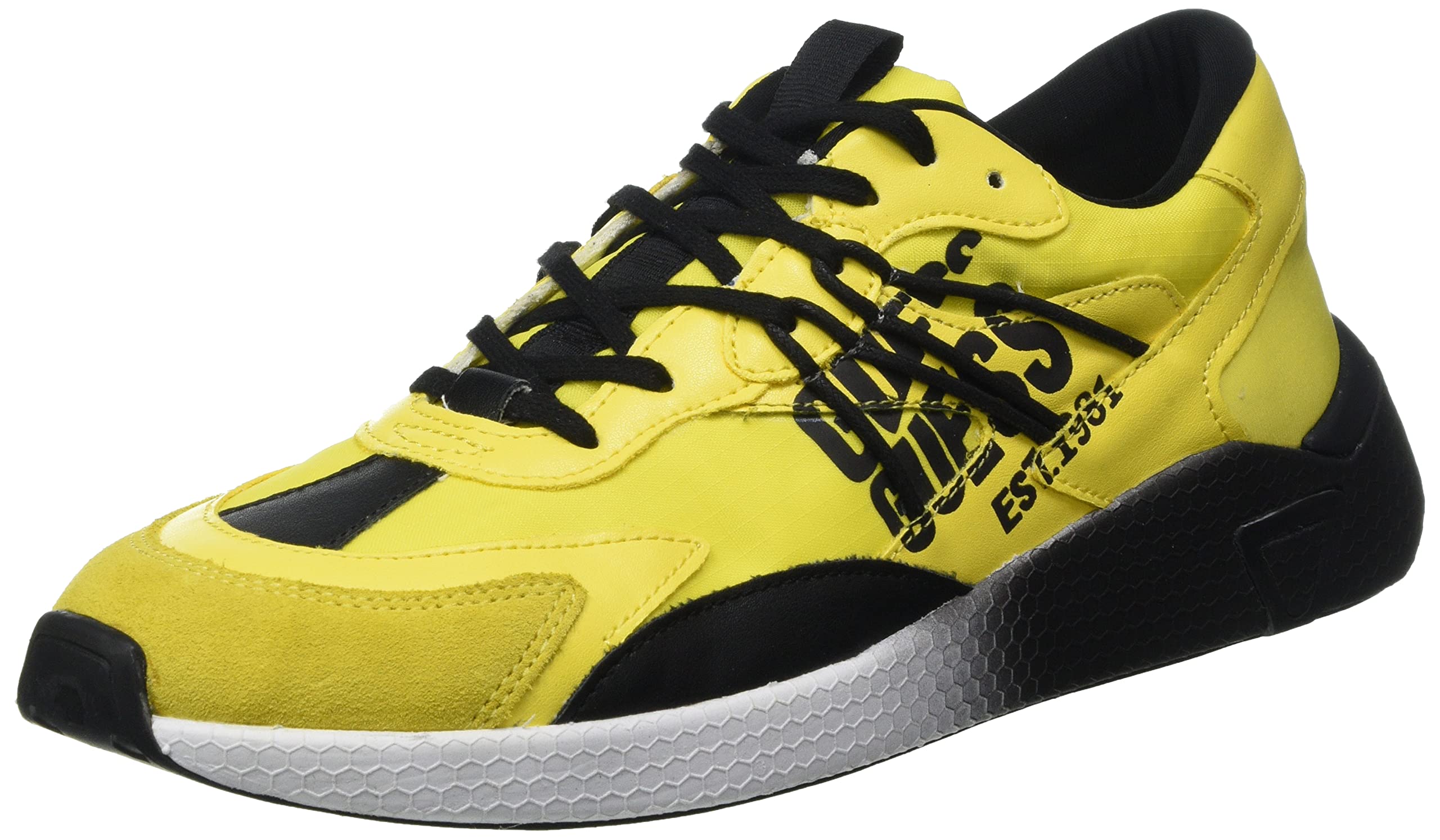 GUESS Men's Modena Active Gymnastics Shoe, Yello, 10 UK