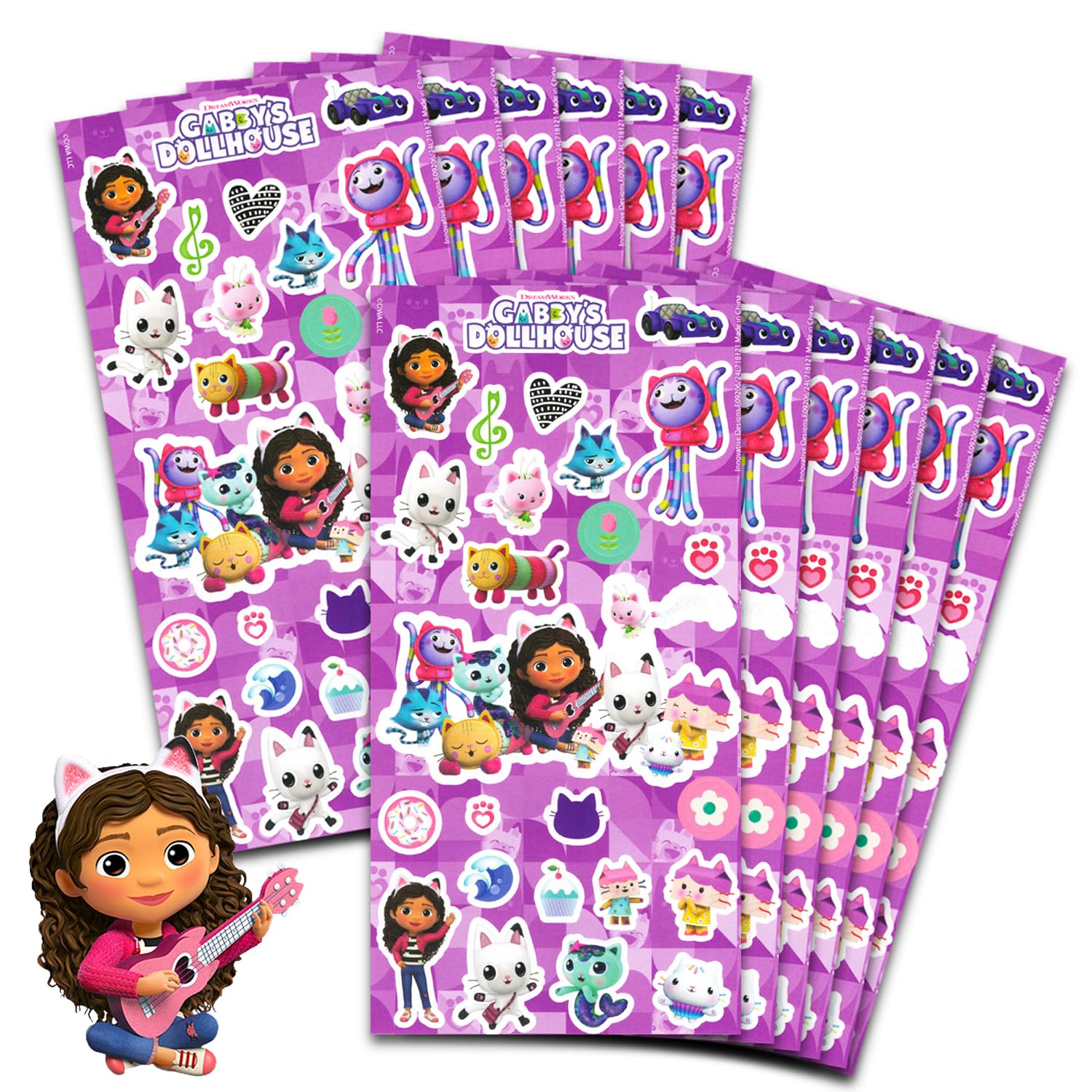 Kit De Fête Gabby's Dollhouse - 12 Bracelets 12 Tatouages Temporaires - Idéal Pour Anniversaire Enfants Kit De Fête Gabby's Dollhouse - 12 Bracelets 12 Tatouages Temporaires - Idéal Pour Anniversaire Enfants