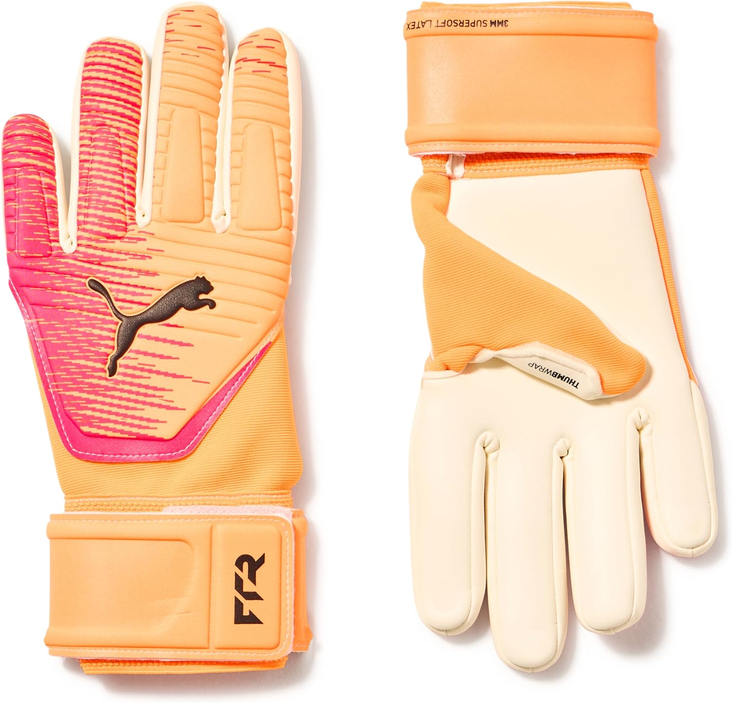 PUMA Unisex Future Match Negative Cut Goalkeeper Gloves, Heat Fire-Ravish AH25, 11