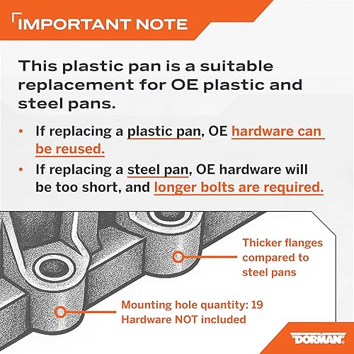 Miniatura 2 de Dorman Cárter de aceite de transmisión 265-856 compatible con modelos seleccionados Hyundai/Kia