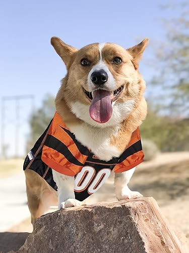 Miniatura 3 de NFL Cincinnati Bengals - Camiseta para perro, talla: L, disfraz para perros y gatos de camiseta de fútbol con licencia