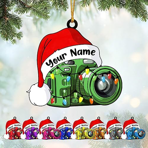 Miniatura 17 de Adorno de cámara personalizado para cámara, adorno de Navidad, regalo de fotografía, adorno de fotógrafo, regalos para amantes de la cámara,