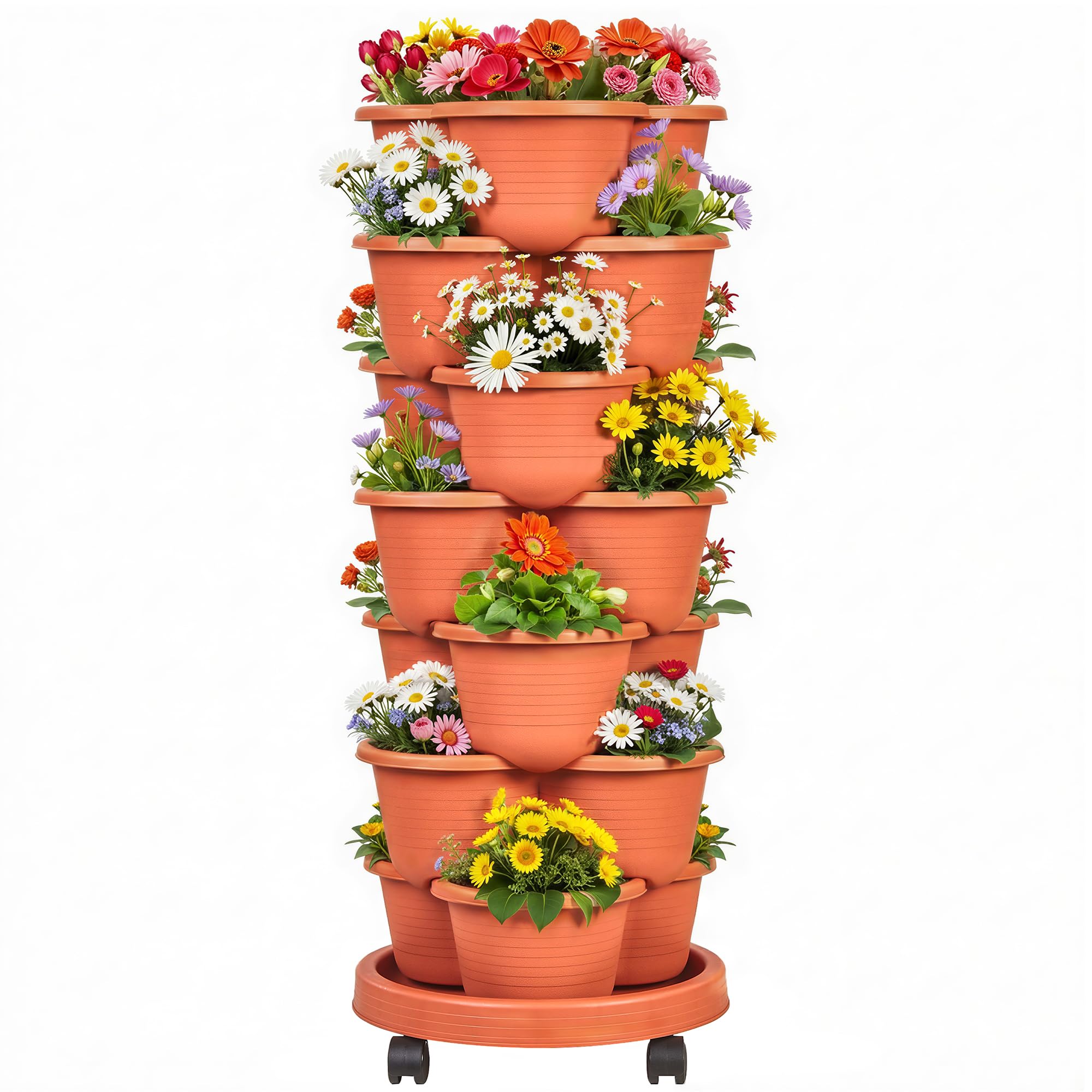 VECELO 7 Tier Vertical Garden Planter